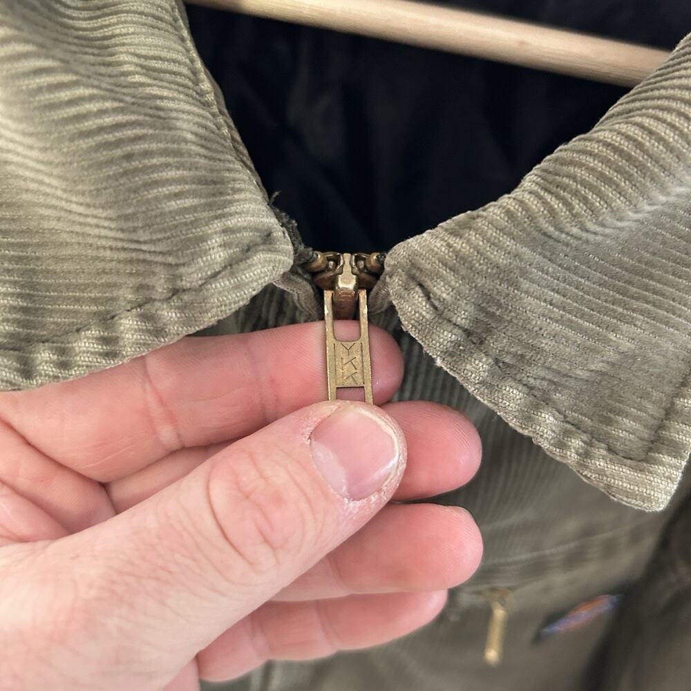 Vintage Dickies Quilt-Lined Corduroy Detroit Jacket “Green” - Picture 13 of 14